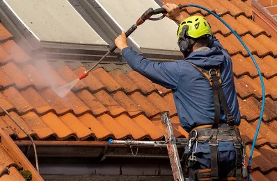 Démoussage et hydrofuge de toiture à Ozan